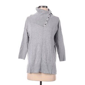 Lilla P Women's Light Grey Turtleneck Sweater XS